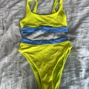 Two Piece Neon Bikini